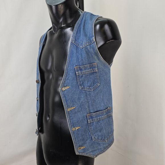L'Avion vintage denim vest. Women's or Youths sizing - Picture 1 of 8